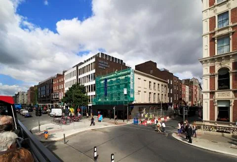 Central streets of Dublin Fotos Stock