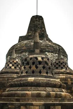 Central Stupa of Borobudur Java island, Indonesia Fotos Stock