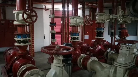 Central system for fire hydrant stations. Stock Footage 98244398