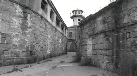 Central tower ESP fx black and white Video stock 96807