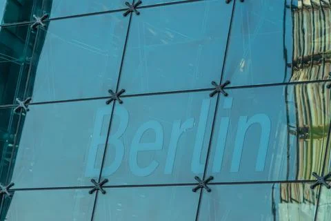 Central Train Station in Berlin, DE. Berlin  Hauptbahnhof Stock Photos