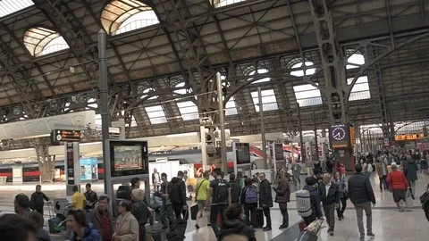 Central train station milan Stock Footage 112232572
