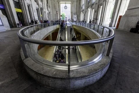 Central train station in milan Foto stock