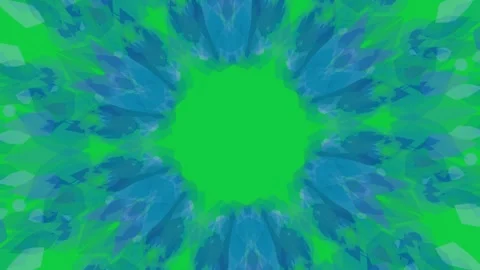 Central void pulsing mandala ring morphing forming spikes showing radial Stock Footage 337887633