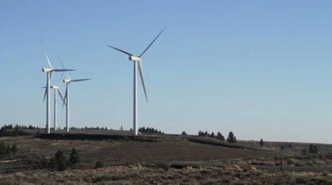 Central Washington wind farm Stockbeeldmateriaal 32244671