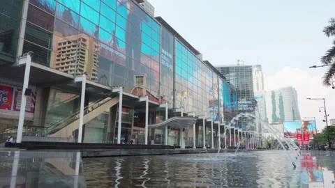Central World During COVID-19 in Bangkok Stock Footage 148361306