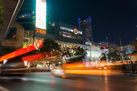 Central world is a large shopping mall in central bangkok Stock Photos