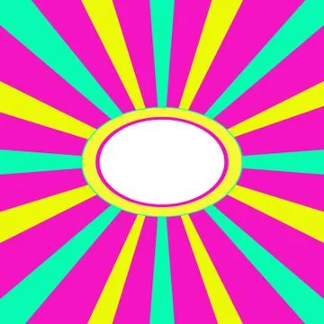 Centralized loud business pattern with free white oval for your text Stock Illustration