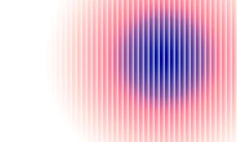 Centrally diffused refractive ripple in fluted glass texture an abstract balance Stock Illustration