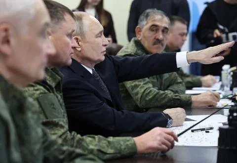 Centre-2026 strategic command and staff exercises, Chelyabinsk, Russian Federati Stock Photos