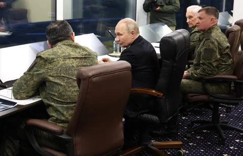 Centre-2026 strategic command and staff exercises, Chelyabinsk, Russian Federati Stock Photos
