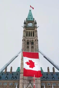 Centre block flag Stock Photos