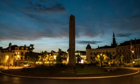 Centre Epernay Night Stock Photos
