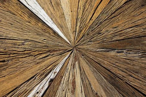 Centre of an old table top Foto stock