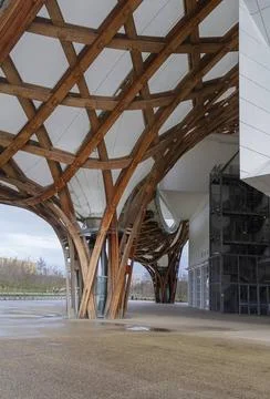 Centre Pompidou-Metz Architectural detail seen at the Centre Pompidou-Metz... Stock Photos