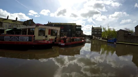 Centre of the town of Skipton, UK, England Stock Footage 77864863
