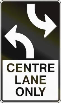 Centre Turning Lane In Canada Stock Illustration