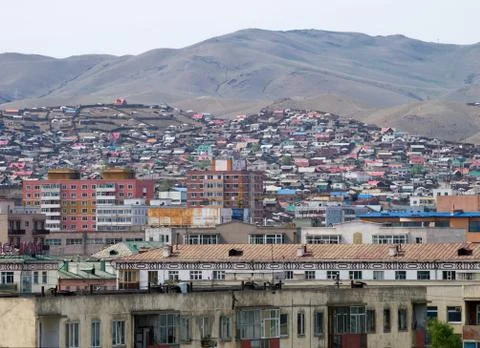 Centre of Ulaanbaatar Stock Photos