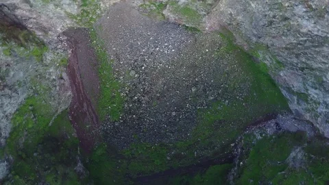 Centre of Volcano Crater - Close View - Bali Stock Footage 114031598