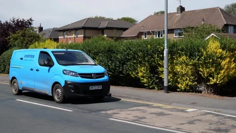 Centrica van, service van, utility company, commercial vehicle. Hull.UK 5.7.2026 Stock Footage 338344948