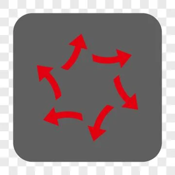 Centrifugal Arrows Interface Toolbar Button Illustrazione stock