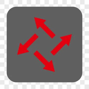 Centrifugal Arrows Interface Toolbar Button 스톡 일러스트