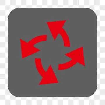 Centrifugal Arrows Interface Toolbar Button 스톡 일러스트