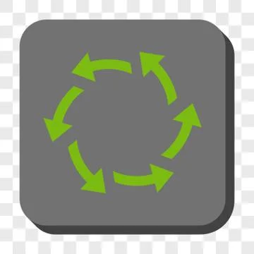 Centrifugal Arrows Rounded Square Button 스톡 일러스트