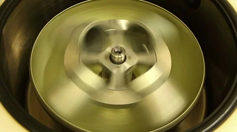 A centrifuge is accelerated top view Stock Footage 58400185