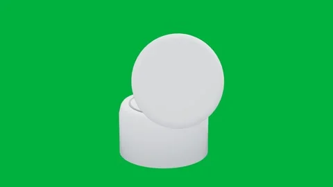 Centrifuge lab 3d loop green screen Video stock 343073959