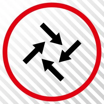 Centripetal Arrows Vector Icon Stock Illustration