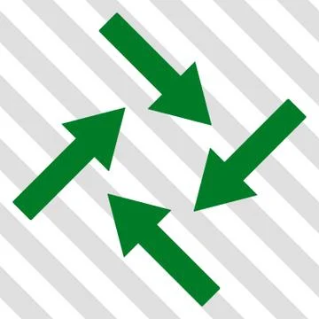 Centripetal Arrows Vector Icon Stock Illustration