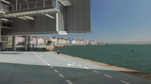 Centro Botin in Santander, Spain Stock Footage 105493313