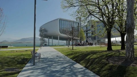 Centro Botin in Santander, Spain Stock Footage 105493364