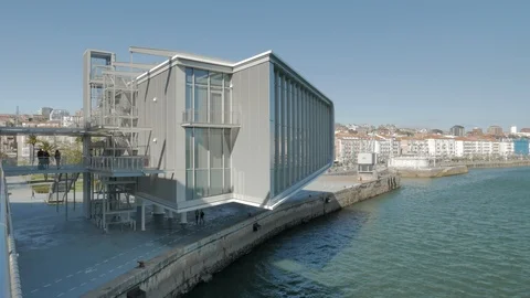 Centro Botin in Santander, Spain Vídeos de archivo 105493437