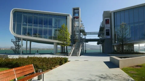 Centro Botin in Santander, Spain Stock Footage 105493467