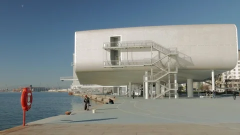 Centro Botin in Santander, Spain Stock Footage 105524126