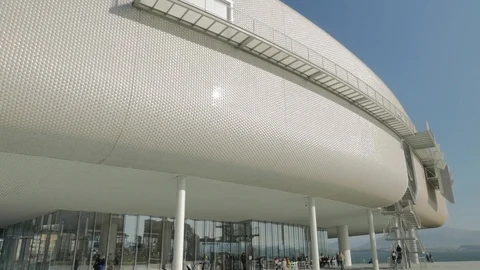 Centro Botin in Santander, Spain Stock Footage 105524975