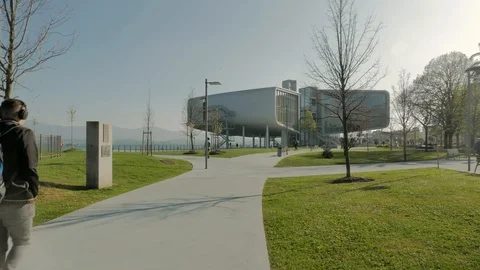 Centro Botin in Santander, Spain Stock Footage 105525529