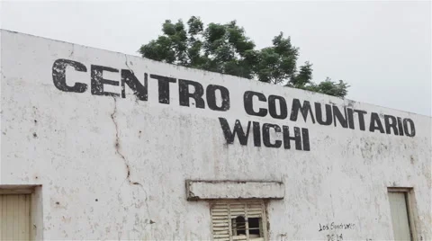 Centro Comunitario Wichi Native people Center in Formosa Argentina Close Up Stock Footage 54672483