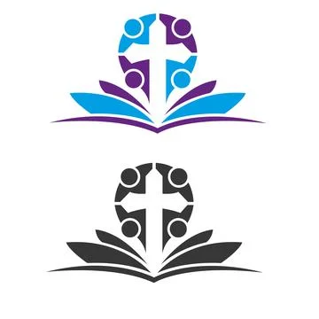 Centro trap Utica logo vector illustration or church book vector logo design Stock Illustration