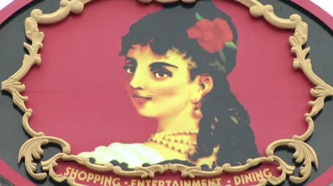 Centro Ybor Sign Stock Footage 25331975