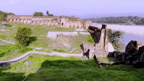 Centuries Old Fort Showcasing Historic Architecture Video stock 330619014