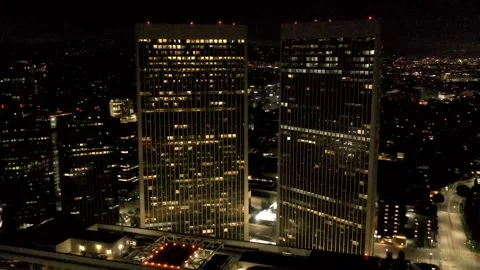 Century City/LA Hyperlapse @ Night 스톡 동영상 242830352