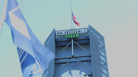 CenturyLink Seahawks Stock Footage