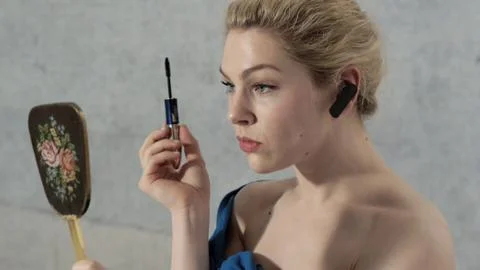 CEO applying makeup Stock Illustration