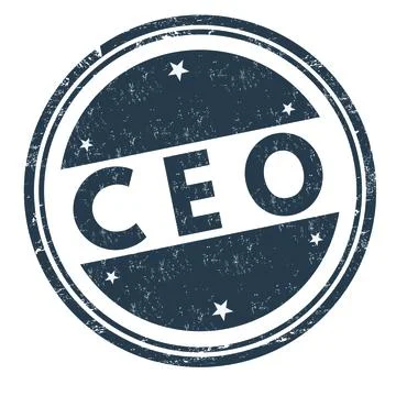 CEO grunge rubber stamp Stock Illustration