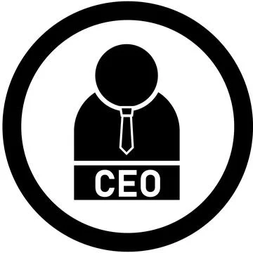 Ceo icon on white background. Manager icon. Chief Executive Officer sign. Stock Illustration