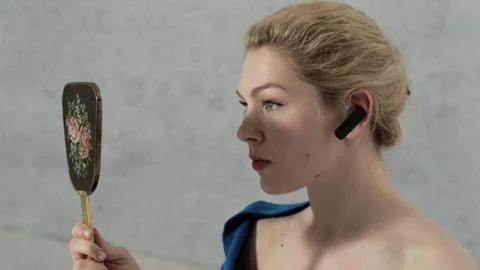 CEO looking into mirror Stock Illustration