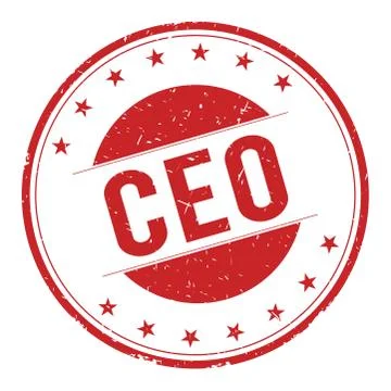 CEO stamp sign Stock Illustration